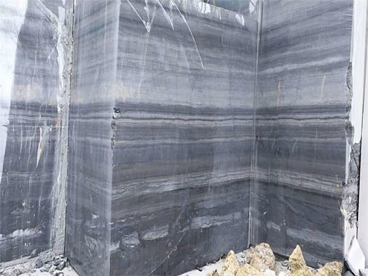 blue wood veins marble